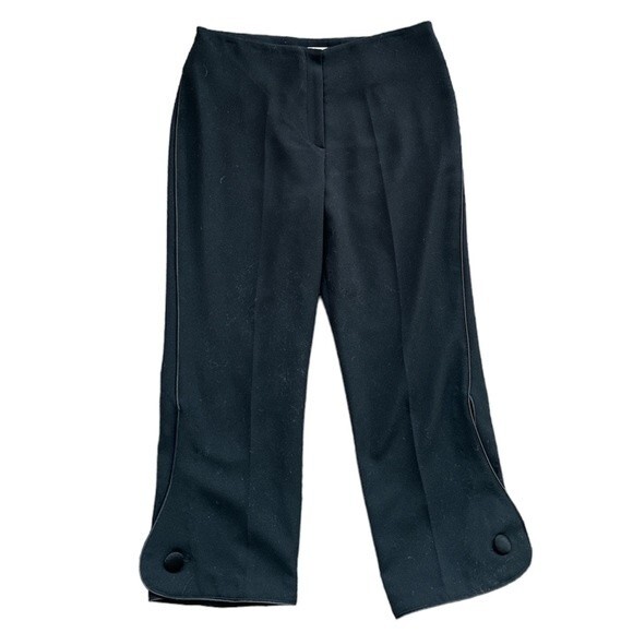 4/$38 Alberto Makali Vintage High Wasted Quiet Luxury Cropped Dress Pants Size 8 - Picture 1 of 4
